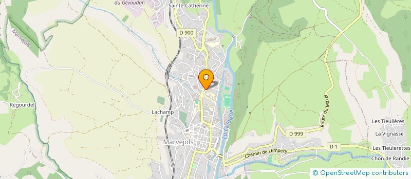 localisation de l'entreprise MH BOIS & FORETS  MARVEJOLS