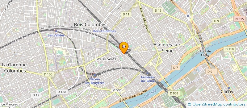 localisation de l'entreprise MH BUIZONI à ASNIERES-SUR-SEINE