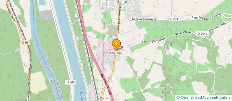 localisation de l'entreprise MH CAR SERVICE  SAULCE-SUR-RHONE