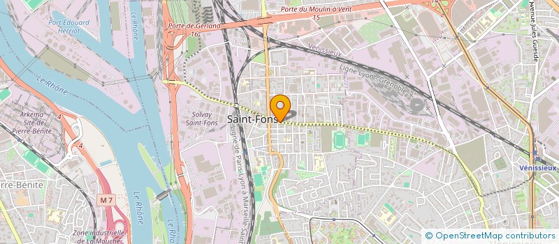 localisation de l'entreprise MH CENTRE AUTO  SAINT-FONS