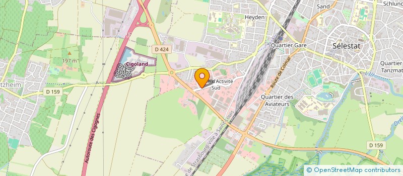 localisation de l'entreprise MH CHAUFFAGE  SELESTAT