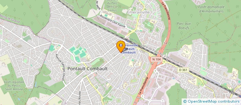 localisation de l'entreprise MH COIFFURE à PONTAULT-COMBAULT