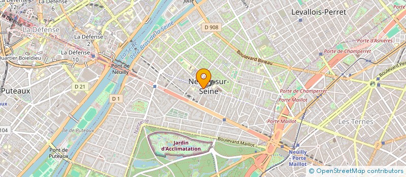 localisation de l'entreprise MH CONSEILS à NEUILLY-SUR-SEINE