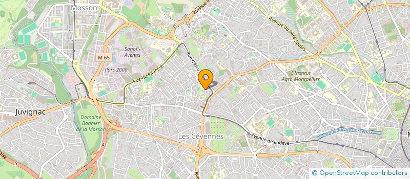 localisation de l'entreprise MH CONSTRUCTION à MONTPELLIER