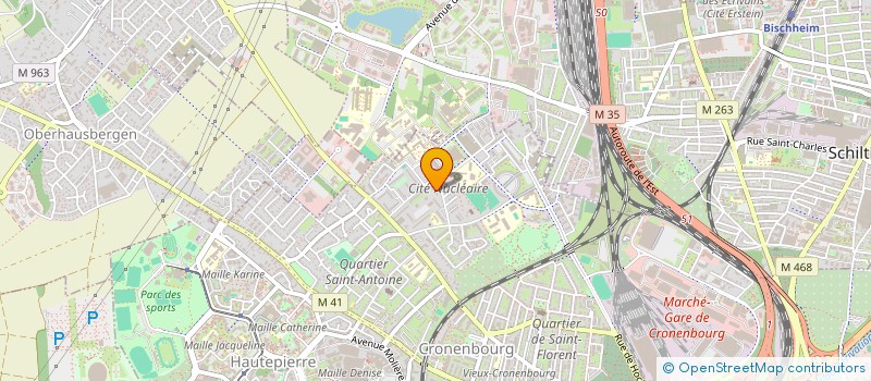 localisation de l'entreprise MH CONSTRUCTION à STRASBOURG