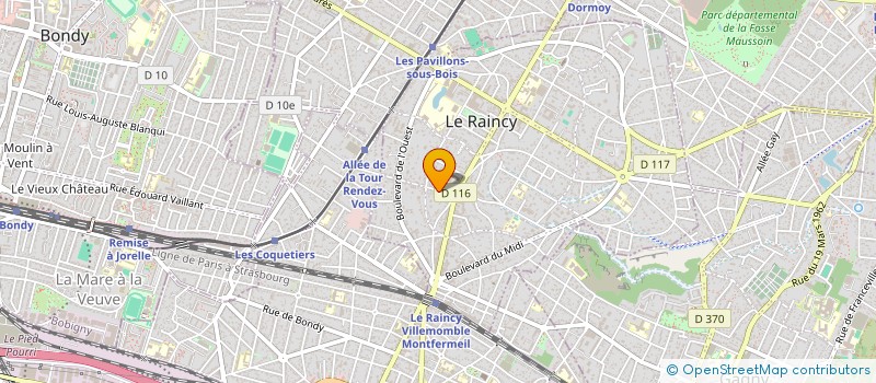 localisation de l'entreprise MH CORE à LE RAINCY