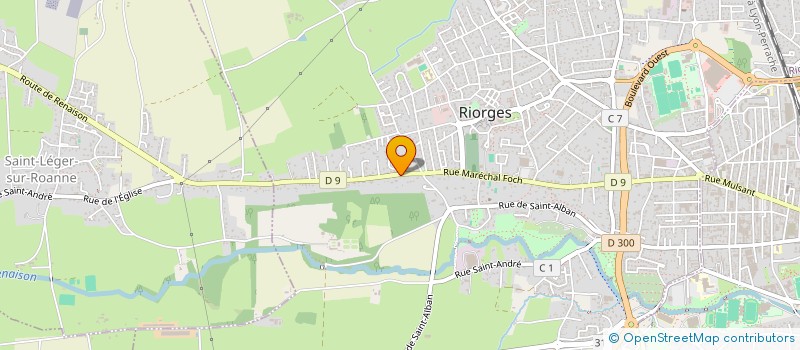 localisation de l'entreprise MH DE BAPAUME  ROANNE