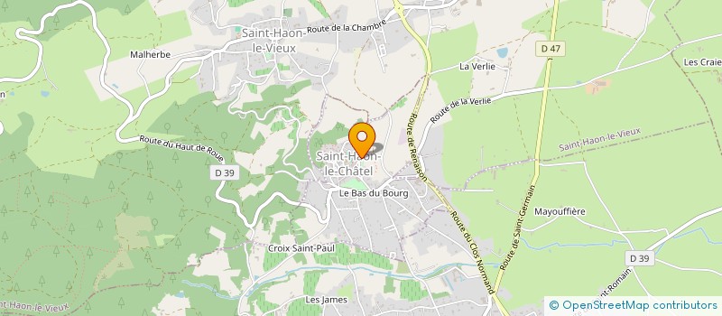 localisation de l'entreprise MH DE LA GRENETTE à ROANNE