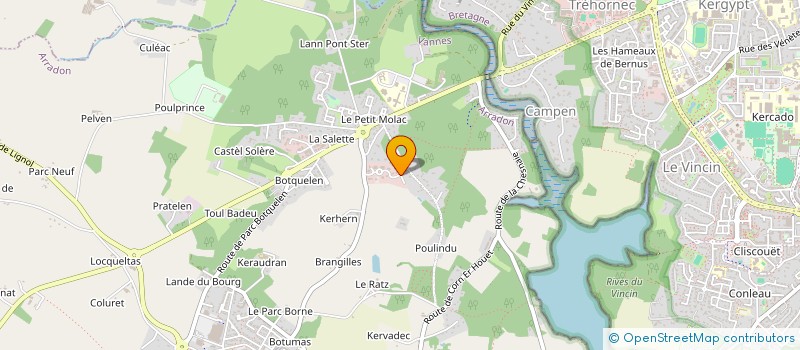 localisation de l'entreprise MH DIFFUSION à VANNES