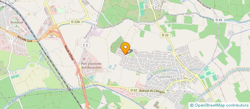 localisation de l'entreprise MH ENERGIE  SALEILLES