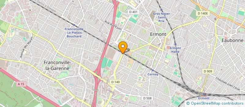 localisation de l'entreprise MH ERMONT  ERMONT