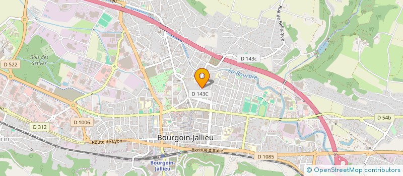 localisation de l'entreprise MH ETANCHEITE  BOURGOIN-JALLIEU