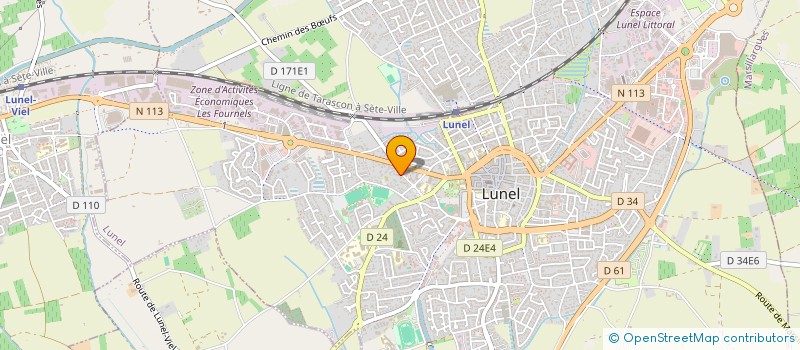 localisation de l'entreprise MH FACADES  LUNEL