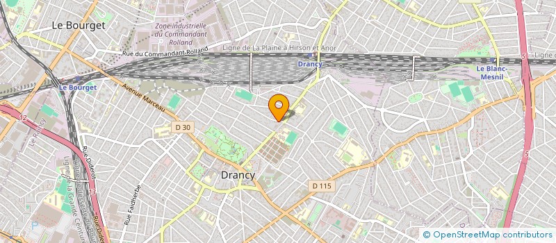 localisation de l'entreprise MH FIBRE à DRANCY