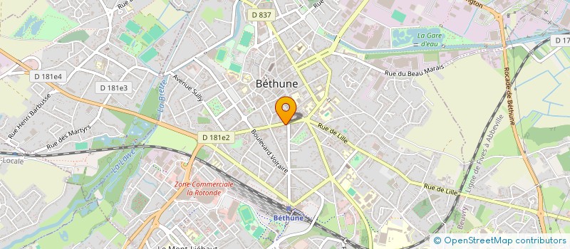 localisation de l'entreprise MH FOOD  BETHUNE