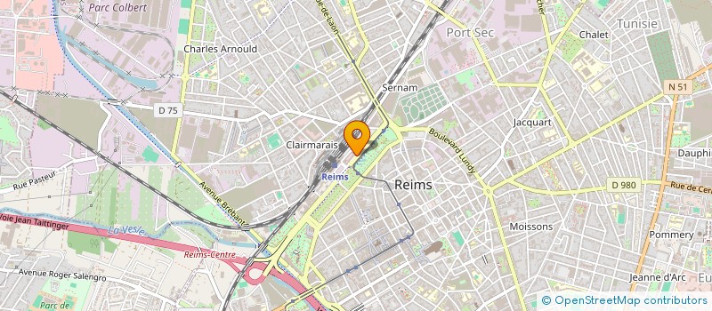 localisation de l'entreprise MH.GC. à REIMS