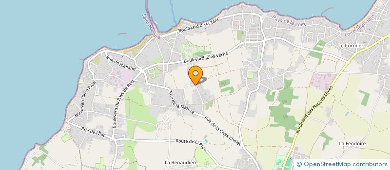 localisation de l'entreprise MH GESTION à LA PLAINE-SUR-MER