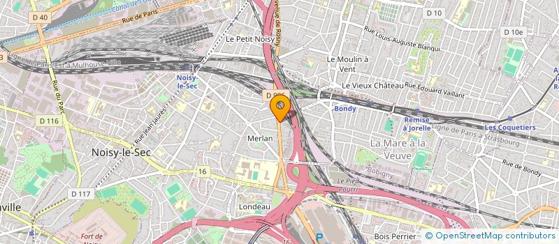 localisation de l'entreprise MH GROUP à NOISY-LE-SEC