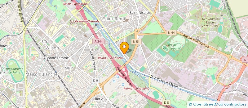 localisation de l'entreprise MH IMMO à REIMS