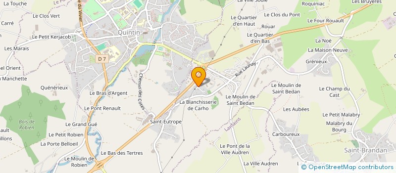 localisation de l'entreprise MH IMMO  SAINT-BRANDAN