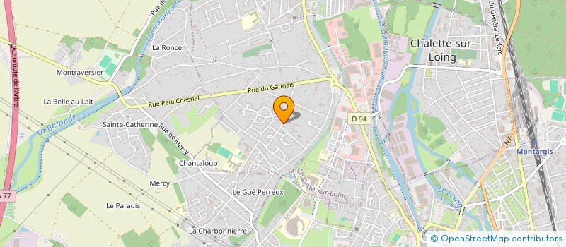 localisation de l'entreprise MH IMMOBILIER  CHALETTE-SUR-LOING