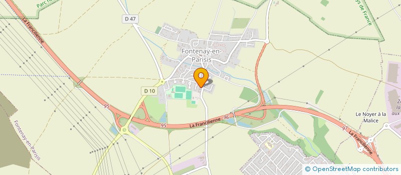 localisation de l'entreprise MH INTER à FONTENAY-EN-PARISIS