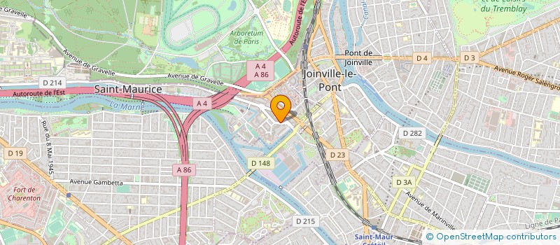localisation de l'entreprise MH INVEST à SAINT-MAURICE