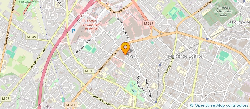 localisation de l'entreprise MH INVESTISSEMENT  TOURCOING