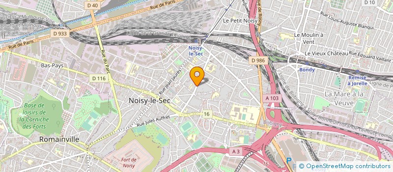 localisation de l'entreprise MH LIFT à NOISY-LE-SEC