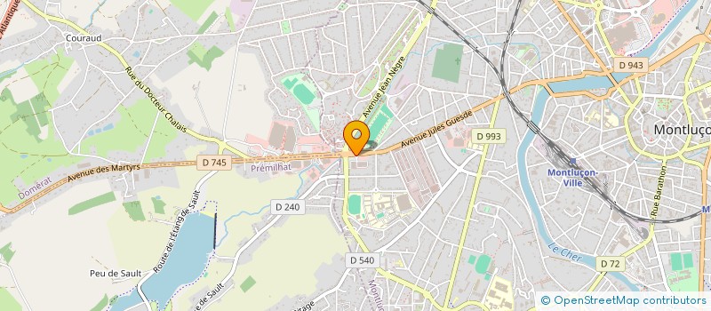 localisation de l'entreprise MH MONTLUCON 1 à MONTLUCON