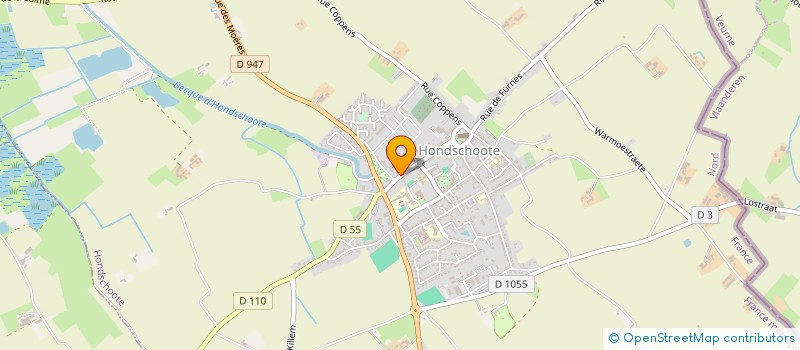 localisation de l'entreprise MH-NEGOCIATIONS  HONDSCHOOTE