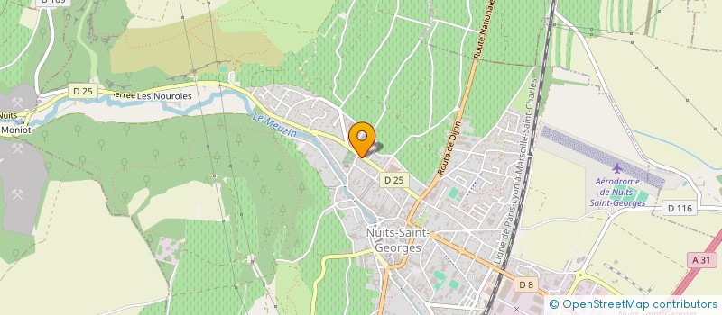 localisation de l'entreprise MH NUITS ST GEORGES  NUITS-SAINT-GEORGES