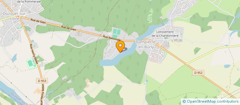 localisation de l'entreprise MH PLANES  DAMPIERRE-EN-BURLY