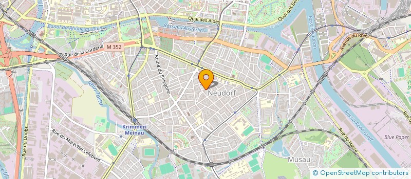localisation de l'entreprise MH PLATRERIE à STRASBOURG