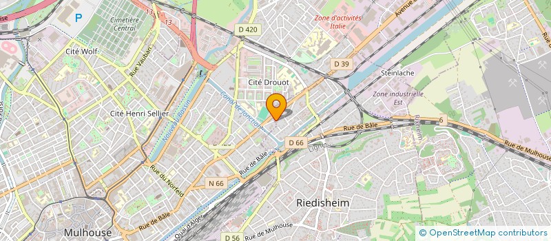 localisation de l'entreprise MH POLYMERES  RIEDISHEIM