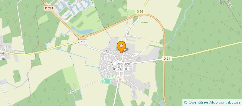 localisation de l'entreprise MH PRO  VILLENEUVE-LE-COMTE