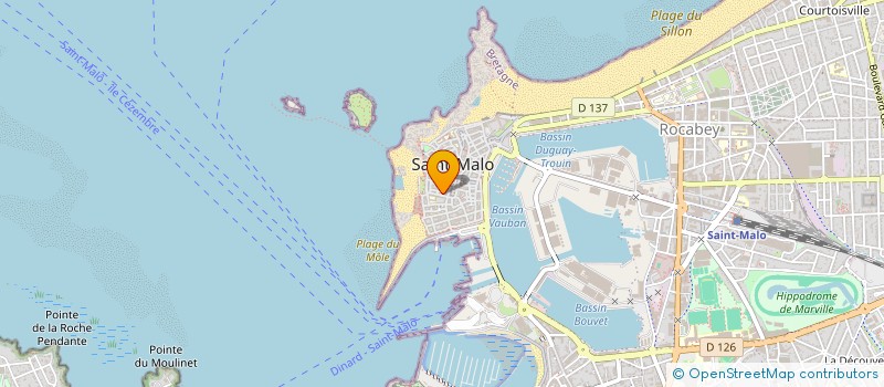 localisation de l'entreprise MH PRO  SAINT-MALO