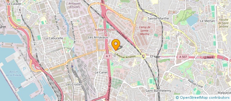 localisation de l'entreprise MH PRO  MARSEILLE