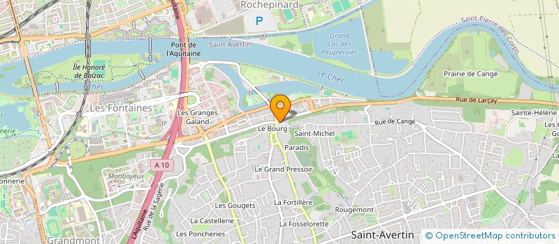 localisation de l'entreprise MH PROJECT  SAINT-AVERTIN