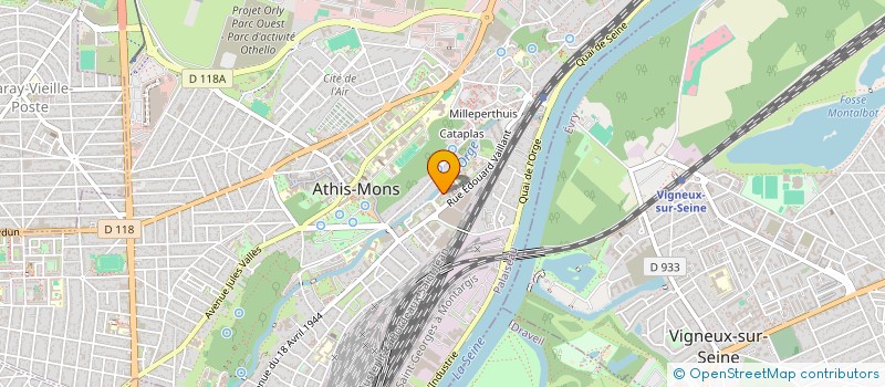 localisation de l'entreprise MH RENOV à ATHIS-MONS