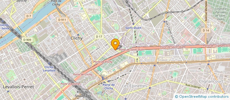localisation de l'entreprise MH RENOVATION à CLICHY