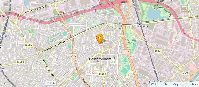 localisation de l'entreprise MH RENOVBAT  GENNEVILLIERS