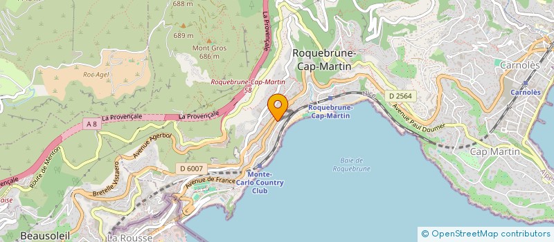 localisation de l'entreprise MH SEBASTOPOL  ROQUEBRUNE-CAP-MARTIN