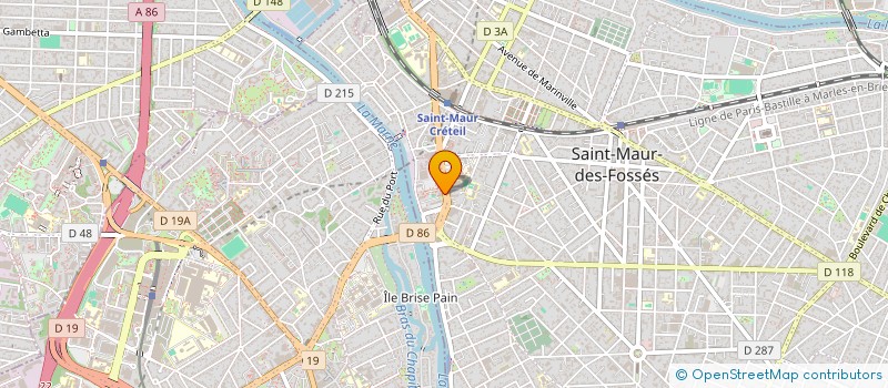 localisation de l'entreprise MH SERVICE à SAINT-MAUR-DES-FOSSES