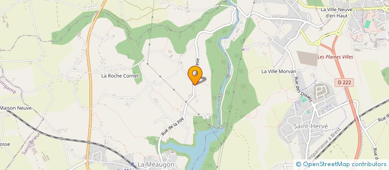 localisation de l'entreprise MH SERVICES à LA MEAUGON