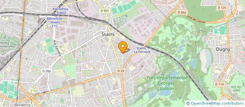 localisation de l'entreprise MH SERVICES  STAINS