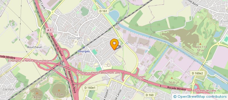 localisation de l'entreprise MH SPEED GLASS à DOURGES