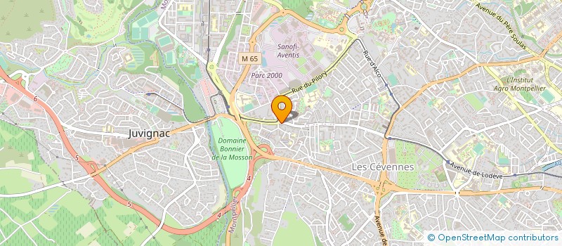 localisation de l'entreprise MH TP à MONTPELLIER