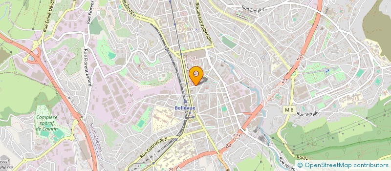 localisation de l'entreprise MH TRANS  SAINT-ETIENNE