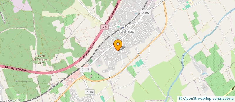 localisation de l'entreprise MH TRANSPORT à UCHAUD